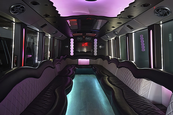 party bus interior